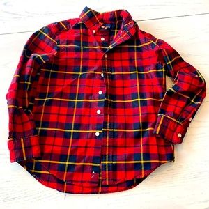Ralph Lauren Polo boys red plaid button down